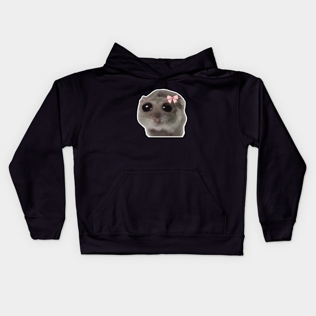 Sad Hamster Meme trauriger Hamster Kids Hoodie by l designs